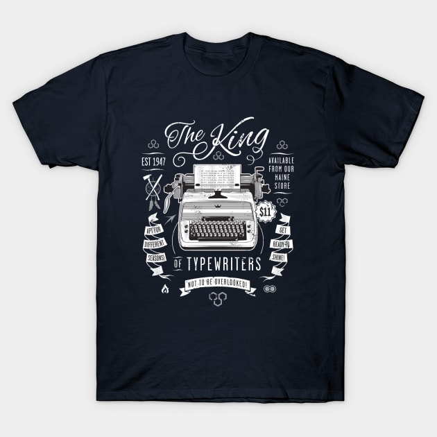 The King of Typewriters T-Shirt by heavyhand